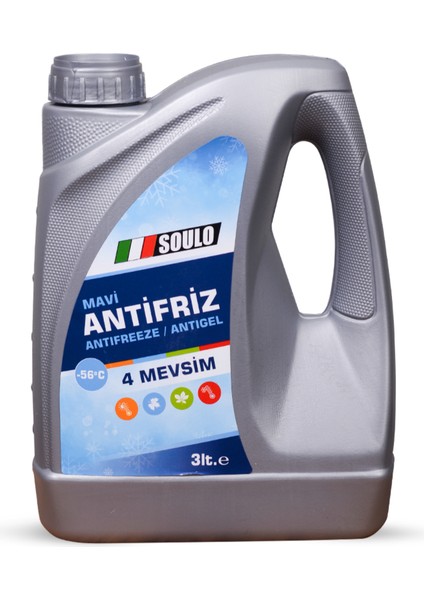 Organik Mavi Antifriz -56 Derece 3 Litre
