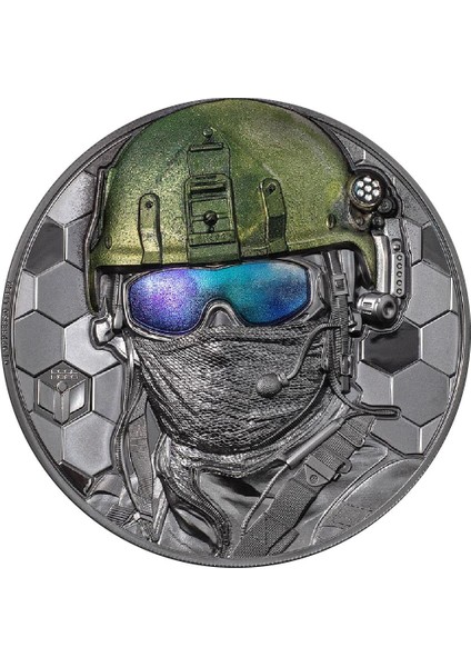 Real Heroes Special Forces 2022 3 Ons 93.30 Gram Gümüş Sikke Coin (999)