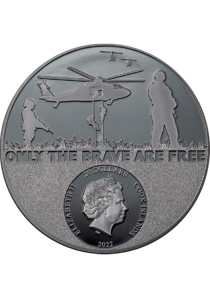 Real Heroes Special Forces 2022 3 Ons 93.30 Gram Gümüş Sikke Coin (999)