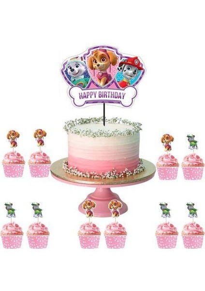 Paw Patrol Skye Cake Topper Set