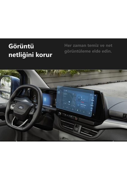 Ford Tourneo Custom 13 Inç Ekran Koruyucu Multimedya Şeffaf