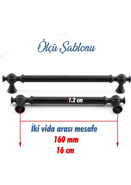 Çınar 160 mm Siyah Metal Kulp Mutfak Mobilya Çekmece Dolap Dolabı Kapak Kulpları Kulbu Kulpu 160 mm modelleri