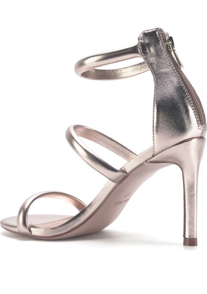 Nıte 3fx Altın Kadın Topuklu Sandalet modelleri