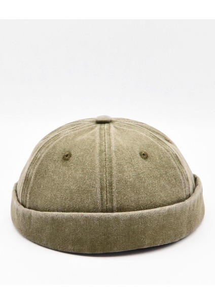 Vintage Retro Bej Eskitme Pamuk Cap Docker Şapka fırsatları