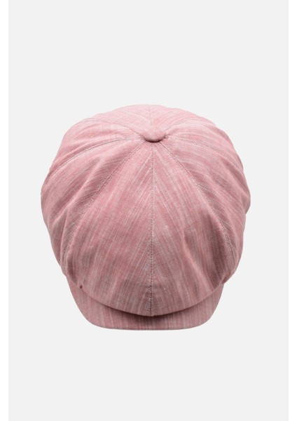 Erkek Ingiliz Groovy Şapka Premium Keten Pembe Kasket fiyatları