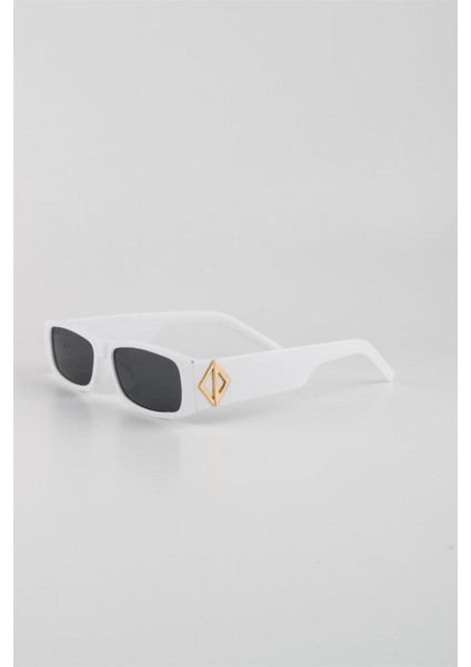 Beyaz UV400 Filtre Kadın Güneş Gözlüğü 615353