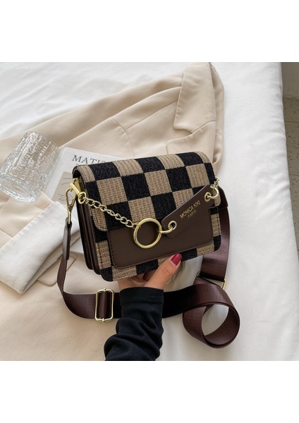 Kadınlar Için Moda Stil Küçük Çanta 2024 Sonbahar ve Kış Yeni Moda Çok Yönlü Crossbody Çanta Moda Omuz Çantası (Yurt Dışından)