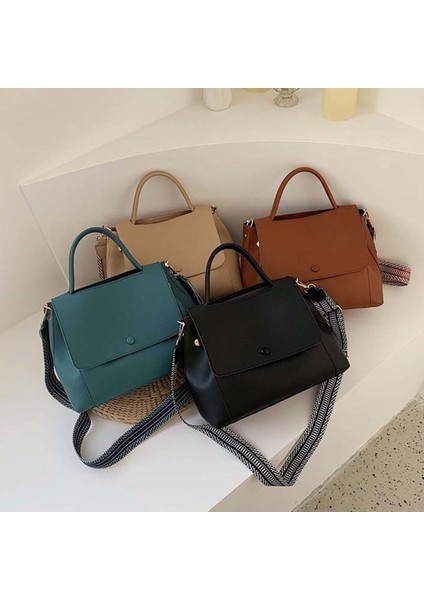 Batı Tarzı Basit Çanta Kadın Ilkbahar ve Yaz Büyük Kapasiteli Omuz Crossbody Çanta 2024 Yeni Kore Versiyonu Moda Retro Çanta (Yurt Dışından) fırsatları