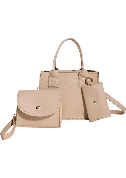 Kadınlar Için High-End Eşkenar Dörtgen Üç Parçalı Çanta 2024 Yeni Moda Çok Yönlü Omuz Çantası Batı Tarzı Crossbody Küçük Kare Çanta (Yurt Dışından) fiyatları