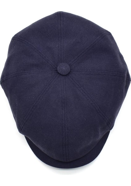 Erkek İngiliz Groovy Şapka Premium Keten Lacivert Kasket fiyatları