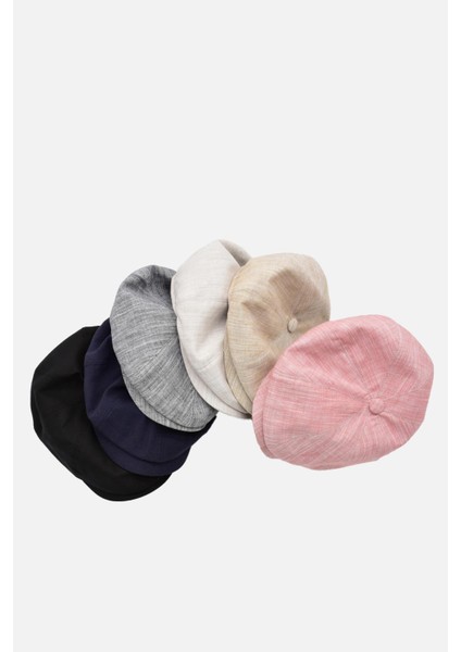 Erkek İngiliz Groovy Şapka Premium Keten Lacivert Kasket indirimleri