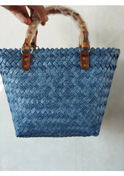 Yeni Stil Orman El Dokuma Çanta Büyük Kapasiteli Ins Internet Ünlü El Taşıma Kadın Çantası Moda El Alışveriş Çantası Plaj Çantası (Yurt Dışından)