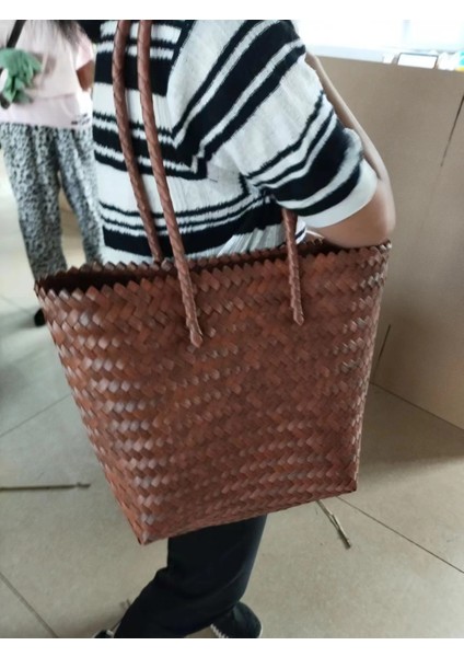 Yeni Stil Orman El Dokuma Çanta Büyük Kapasiteli Ins Internet Ünlü El Taşıma Kadın Çantası Moda El Alışveriş Çantası Plaj Çantası (Yurt Dışından)