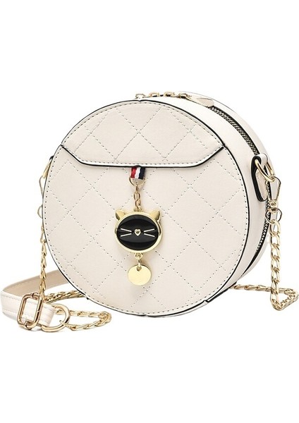 Şık ve Çok Yönlü Zincir Omuz Küçük Yuvarlak Çanta (Yurt Dışından)