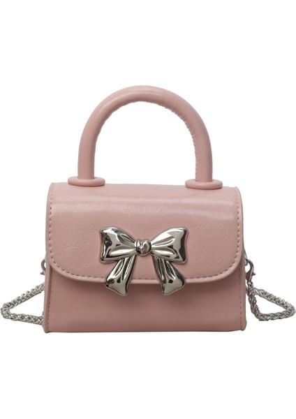 Bu Yılın Popüler Zincir Çantası 2024 Yeni Mini Çanta Fiyonklu Omuz Çantası El Çizik Desenli Kadın Crossbody Çanta (Yurt Dışından)