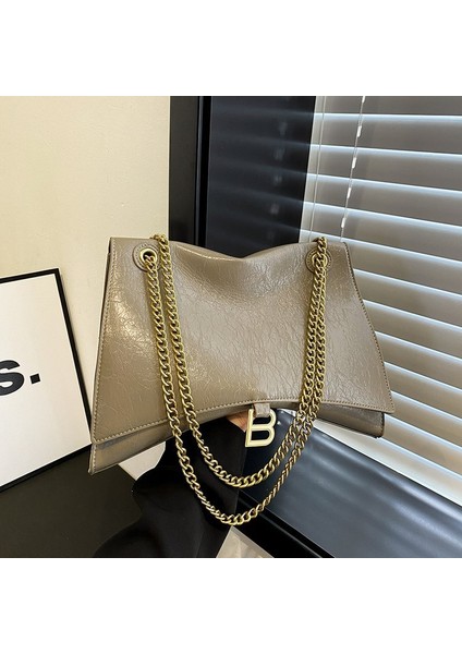 Kadınlar Için Omuz Çantası, Büyük Kapasiteli, Çok Yönlü, Yeni Tote Çanta, Işe Gidip Gelme, Avrupa ve Amerika Retro Çanta Kadın Çantası (Yurt Dışından)