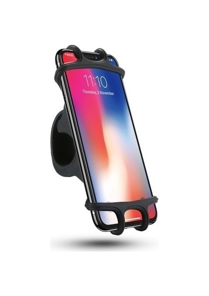 Nurbike Bisiklet Motosiklet Telefon Tutucu - Siyah