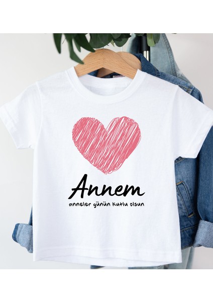 Anneler Günü Özel Anneler Günü Kutlu Olsun Baskılı Tişört/t-Shirt