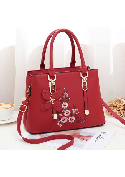 Moda Kadın Omuz Crossbody Çantası Büyük Kapasiteli Taşınabilir Anne Çantası (Yurt Dışından)