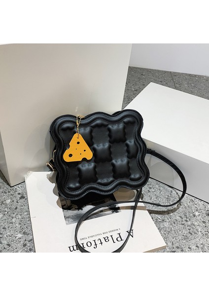 Peynir Çantası Crossbody Koltuk Altı Tek Omuz Yeni Moda Çok Yönlü Bisküvi Çantası Kızlar Yaz Üst Düzey Niş Rahat (Yurt Dışından)