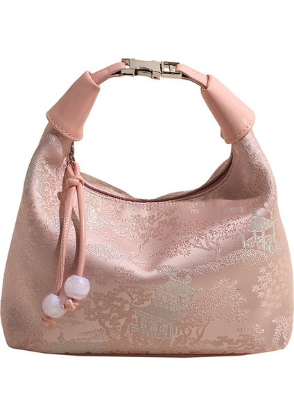 Kadınlar Için Yeni Çin Tarzı Ulusal Tarzı Retro Çanta 2024 Yeni Ipek Jakarlı Çanta Moda Basit Omuz Crossbody Çanta (Yurt Dışından)