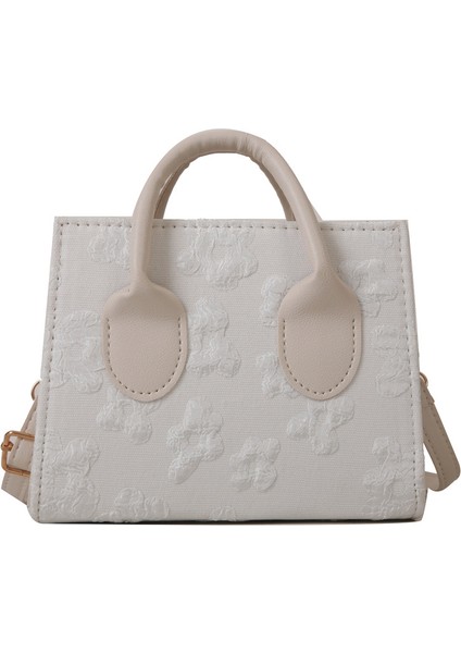 Kadınlar Için Fransız Niş Tasarım El Küçük Çanta 2023 Sonbahar ve Kış Yeni Stil Moda ve Çok Yönlü Ins Tek Omuz Küçük Kare Çanta (Yurt Dışından)