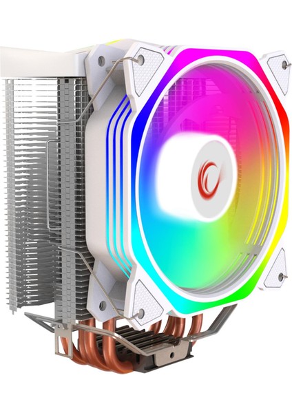 Rampage Octagon C50 Beyaz 57CFM 1800RPM 12CM Argb AM5/LGA1700 Uyumlu Hava Soğutmalı Cpu Fan