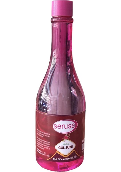 Doğal Gül Suyu 400 ml Gıdaya Eklenebilir Içilebilir Gıdaya Uygun