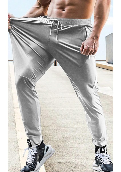 Erkek Run Ultra Hafif Egzersiz Aktif Joggers Spor Dar Paça Eşofman Altı fırsatları