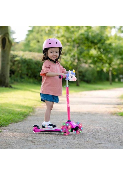 3 Tekerlekli Unicorn Işıklı Mini Cruiser Scooter