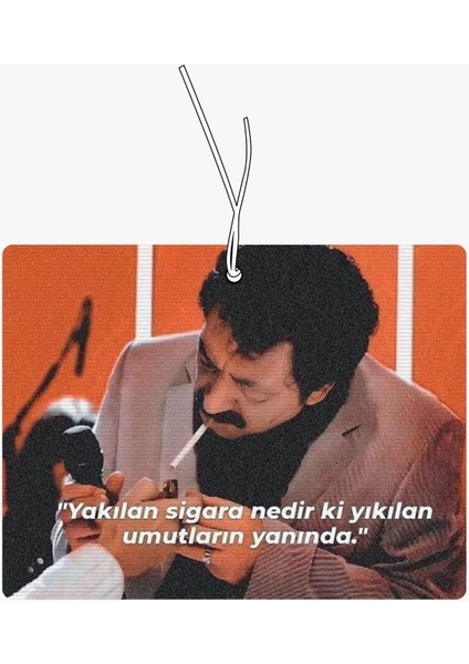 Müslüm Gürses Yakılan Sigara Tasarımlı Dekoratif Araç Kokusu ve Aksesuarı