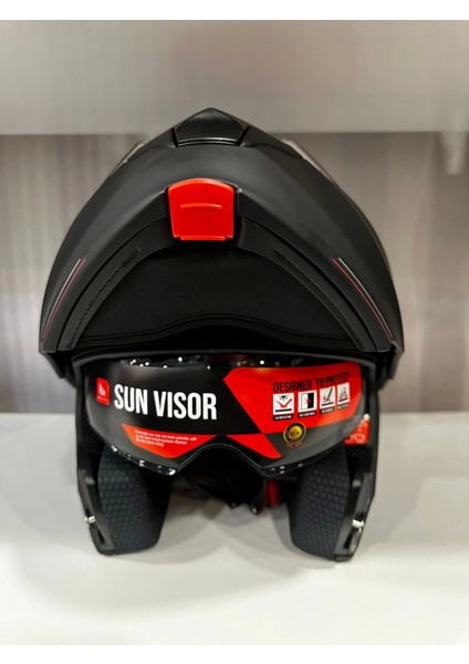 Kask mt Genesis Sv A2 Çene Açılır Mat Siyah