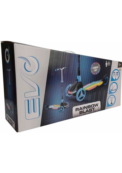 3 Tekerlekli Katlanabilir Rainbow Blast Işıklı Scooter modelleri