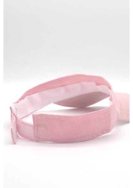 Kadın Pembe Keten Vizör Şapka modelleri
