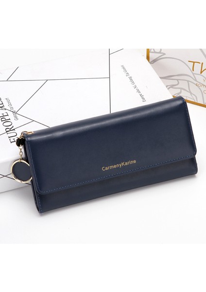 Bayanlar Uzun Üç Katlı Çok Fonksiyonlu Cüzdan (Yurt Dışından)