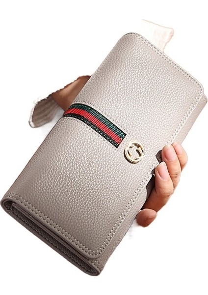 Kadın Uzun Moda Basit Çoklu Kart Yuvası Büyük Kapasiteli Cüzdan (Yurt Dışından) fiyatları