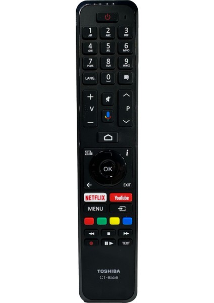 CT-8556 Rc 43160 Ses Komut Özellikli Netflix-Youtube Tuşlu LCD LED Tv Kumanda