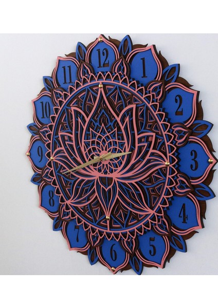 5 Katmanlı Mandala Duvar Saati
