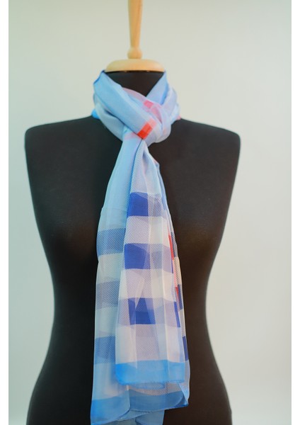 Mavi Turkuaz Pembe Ipek