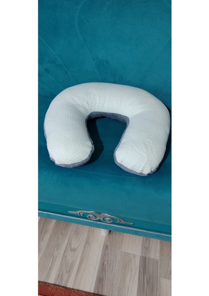 Pofidik Emzirme ve Oturma Destek Minderi, Bebek Desenli, Elyaf Malzeme