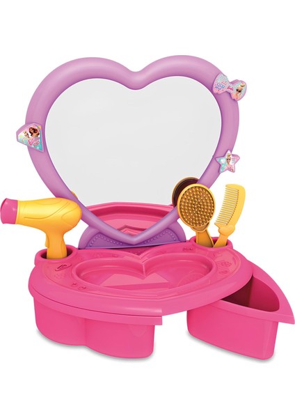 Aynalı Oyuncak Aksesuarlı Barbie Güzellik Salonu - Kızlar Için Eğitici Güzellik Seti
