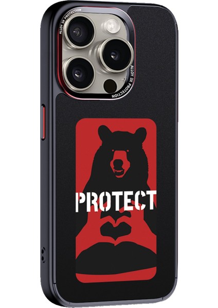 iPhone 15 Pro Nfc Smart Case Akıllı Kapak - Siyah