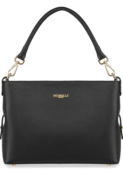 Kadın Omuz Çantası Grazıa Piumelli Milano Bag D28 Black modelleri