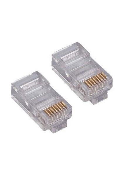 Cat6 SP-U100 RJ45 100LÜ Paket Plastik Konnektör