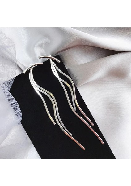 Metal Sallantılı Püskül Küpe