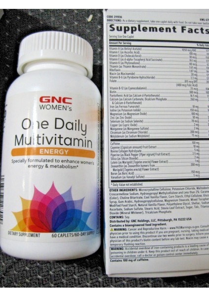 Womens One Daily Multivitamin Energy Special Formulated 60 Kapsul