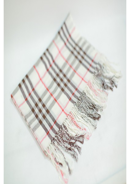 Ekru Kahve Viskon - Cotton Şal indirimleri