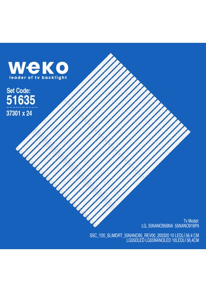Wkset-6635 37301X24 Ssc_Y20_Slımdrt_55Nano95_Rev00_200320 24 Adet Led Bar