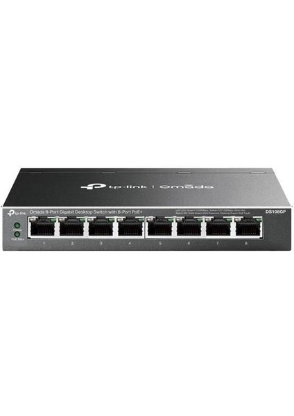 Tp-Lınk 8port DS108GP Gıgabıt 64W Full Poe Yönetilemez Swıtch