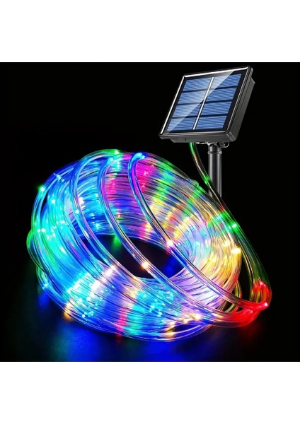 Solar Güneş Enerjili 10M 100 LED Şerit LED Işık Aydınlatma Dekorasyon Dış Mekan Lambası